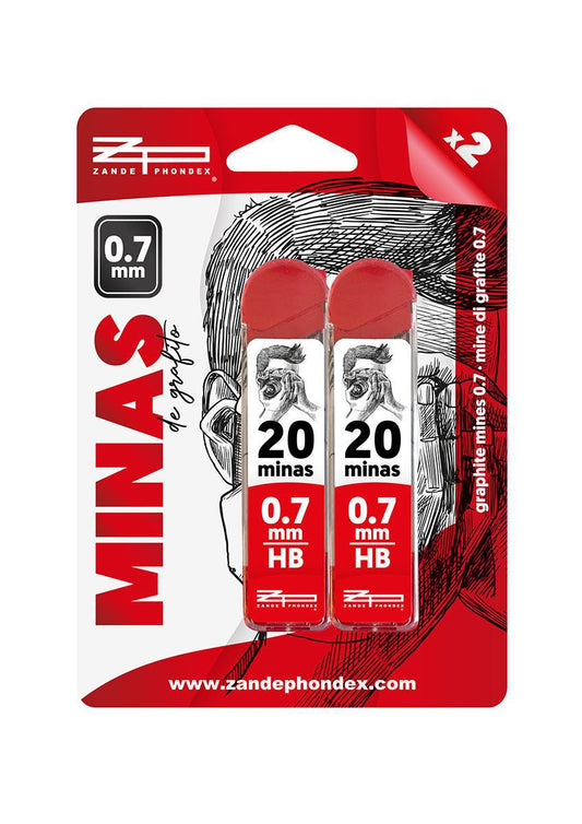 Zp - BLISTER 2 TUBOS MINAS 0,7