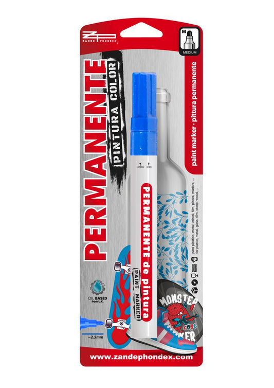 Zp - PERMANENTE PINTURA ROJO/AZUL 6gr PUNTA 2.5mm
