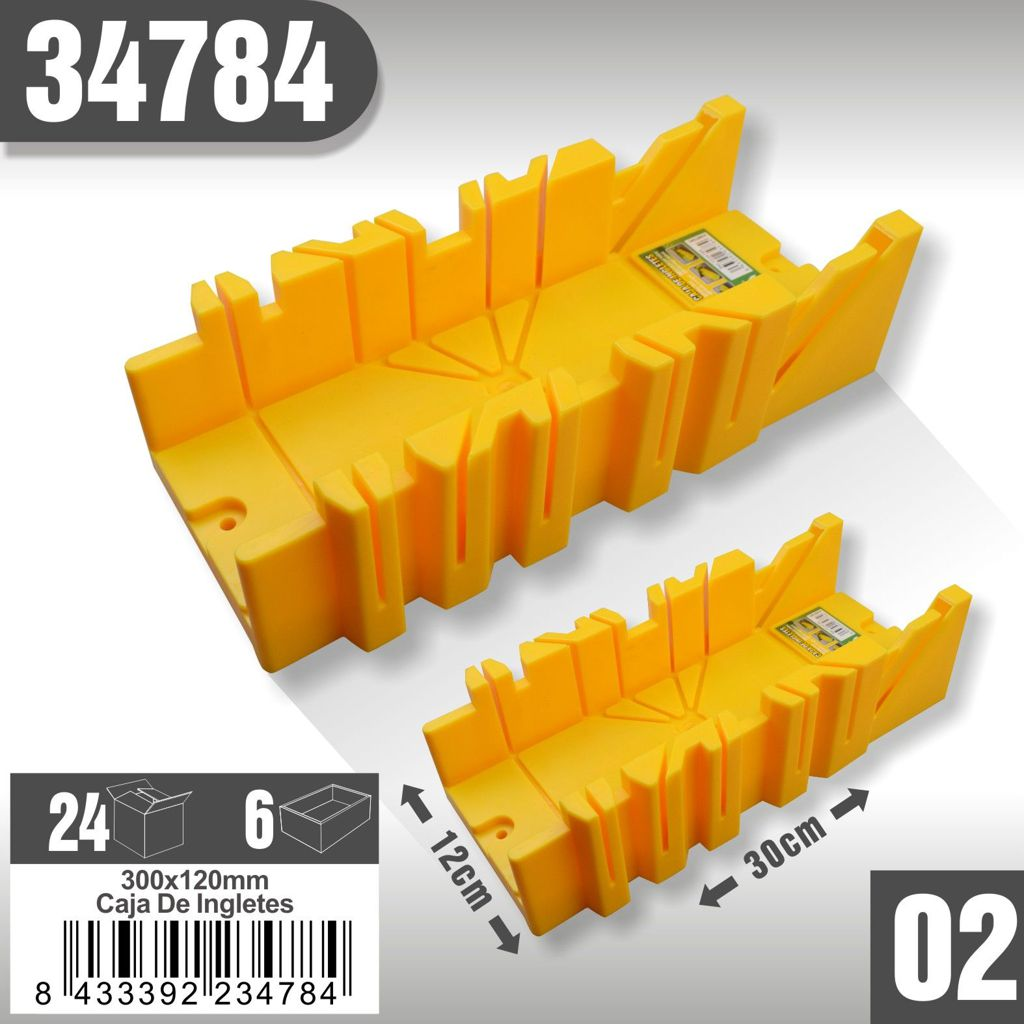 Liyset - Caja de Ingletes 300 mm de largo x 120 mm de ancho