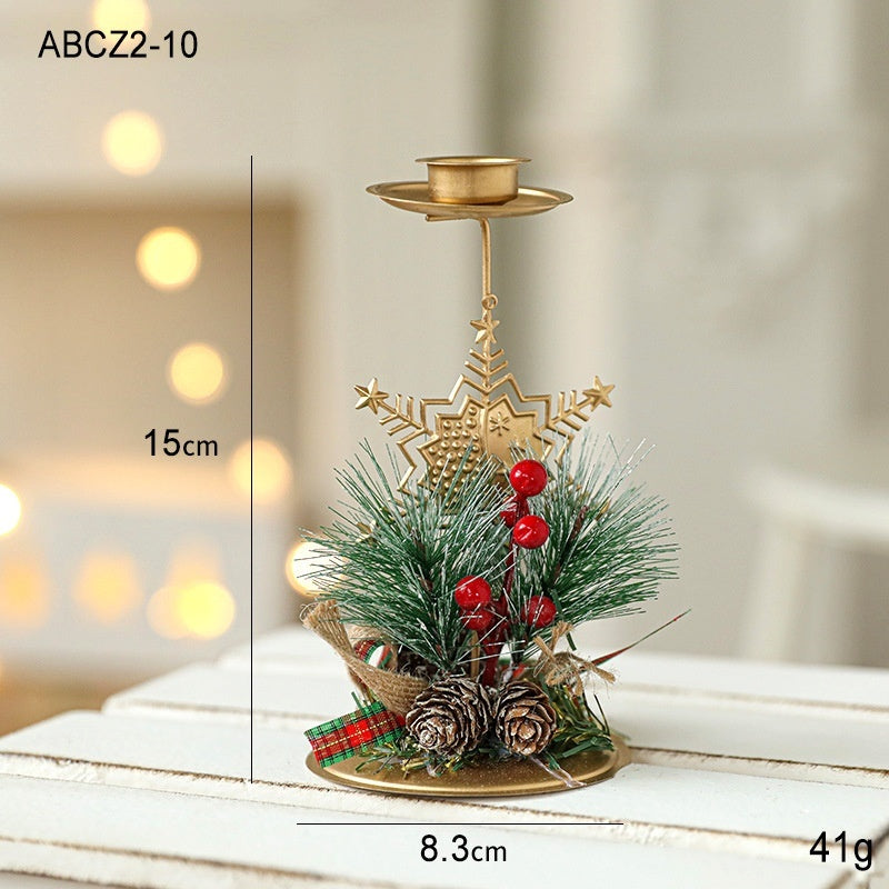 Navidad - Candelabro navideño de hierro - Zhibo