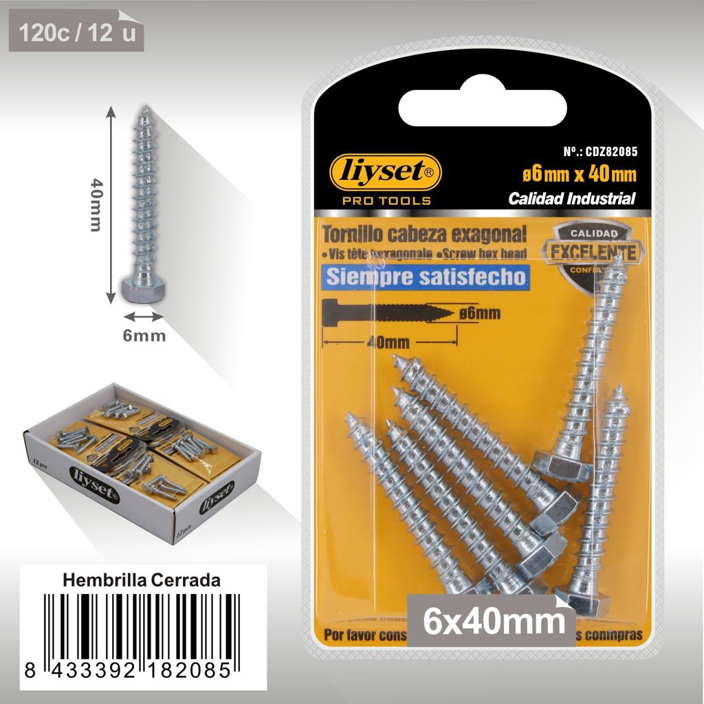 Liyset - Tornillo cabeza Hexagonal