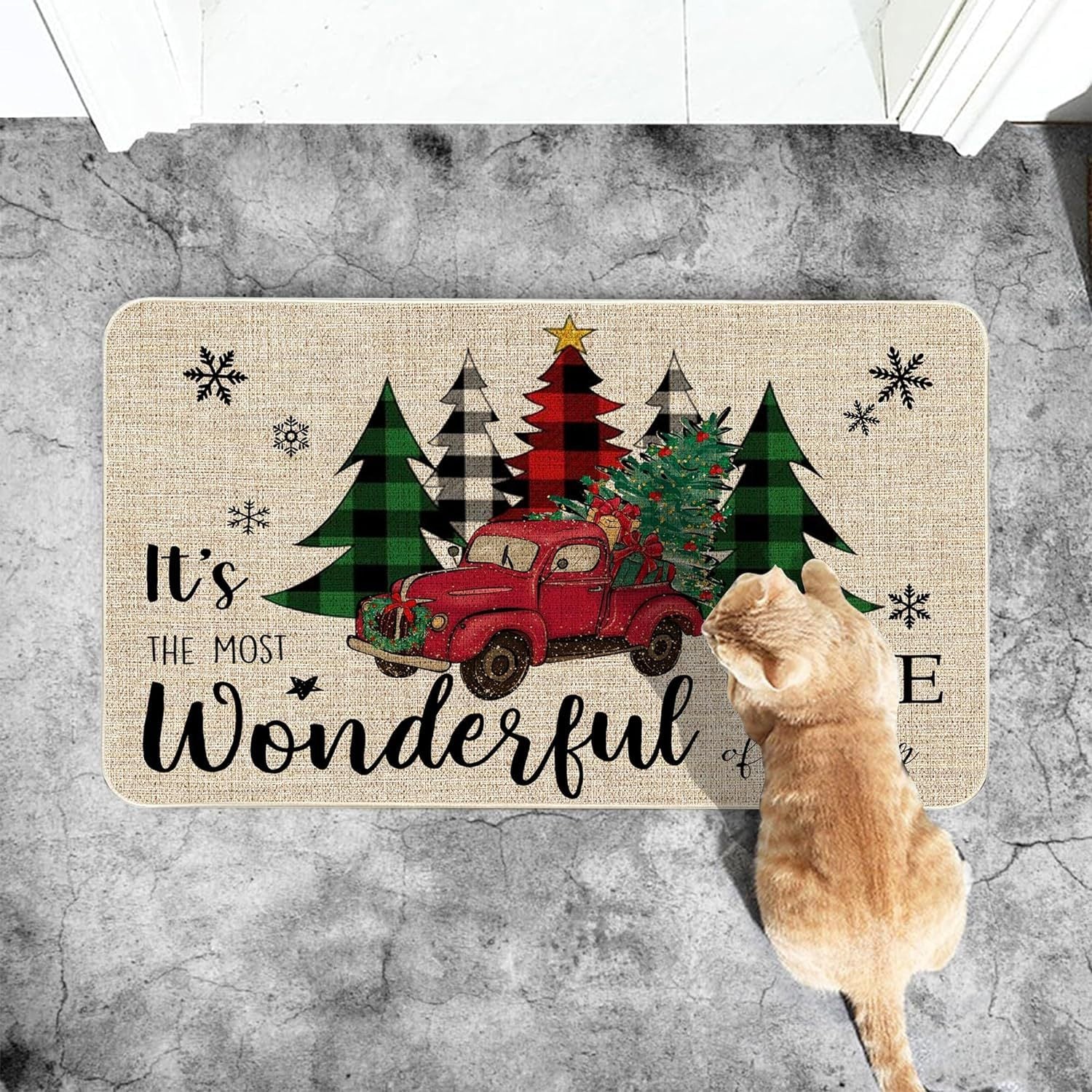 Navidad - Tapete decorativo navideño - Zhibo