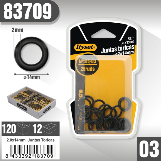 Liyset - Juntas Tóricas 2 x 14mm