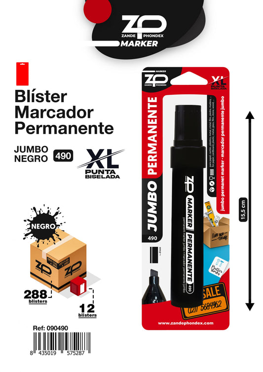 Zp - PERMANENTE JUMBO NEGRO