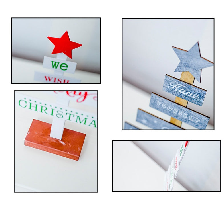 Creative Painted Letter Christmas Tree Ornaments - Zhibo