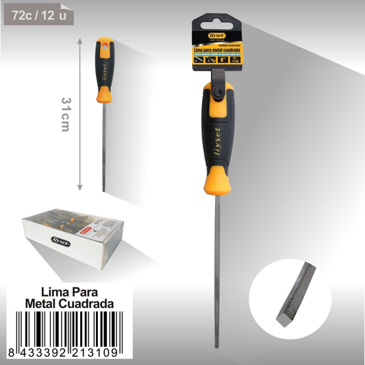 Liyset - Lima para Metal Cuadrada 31cm