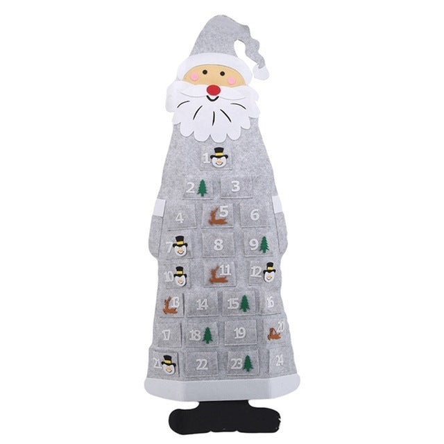 Navidad - Calendario de Tela Colgante - Zhibo