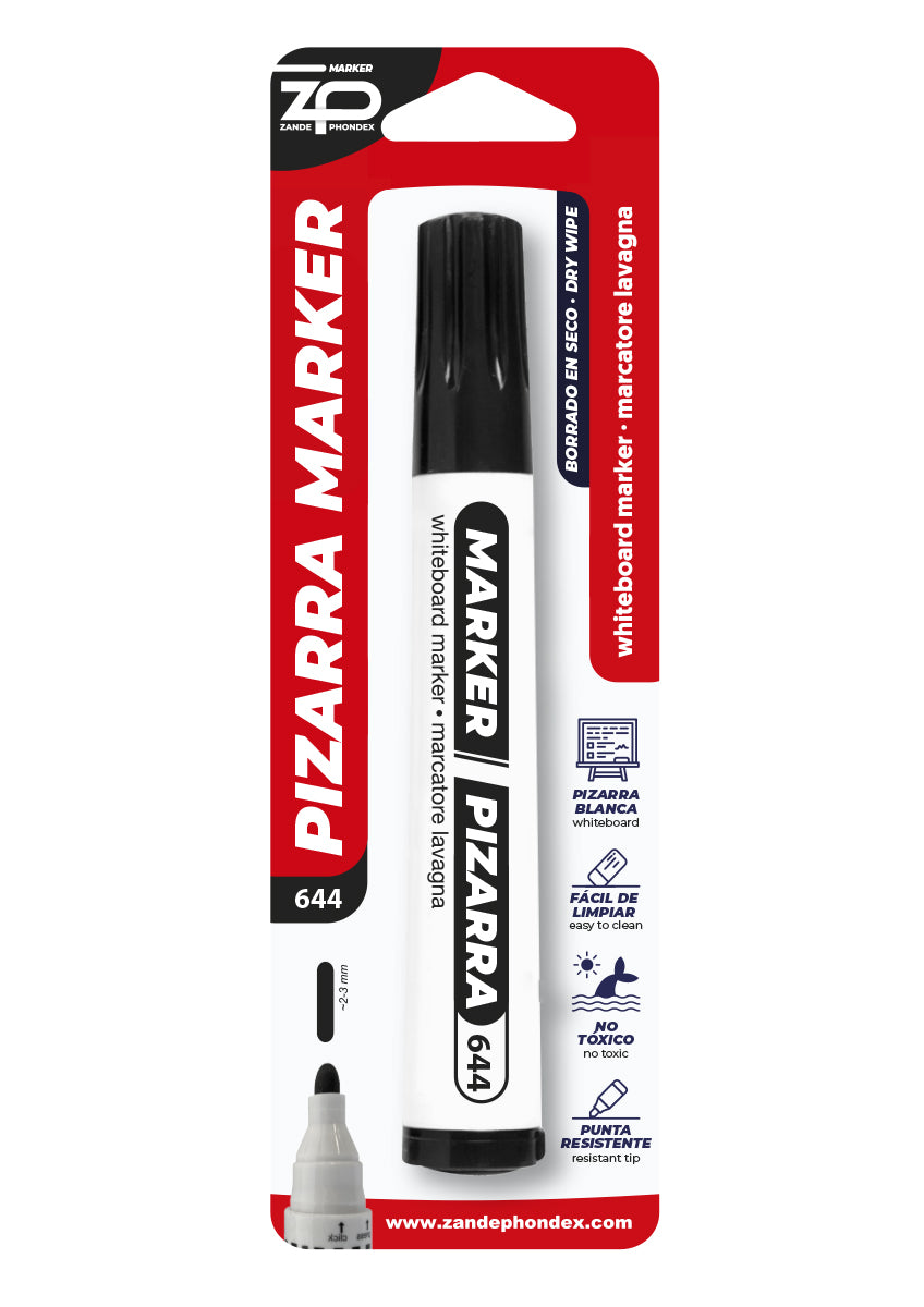 Zp - B/ MARCADOR PIZARRA GRANDE NEGRO