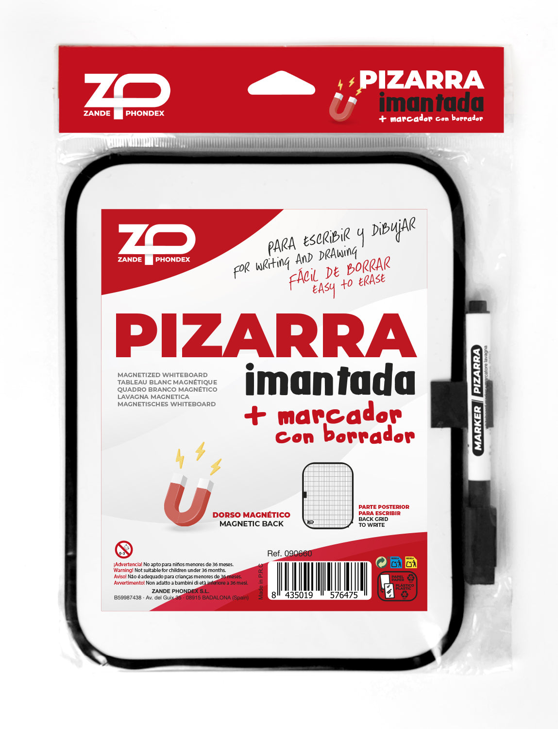 Zp - PIZARRA BLANCA IMANTADA