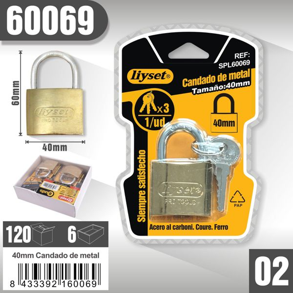 Liyset - Candado de Metal