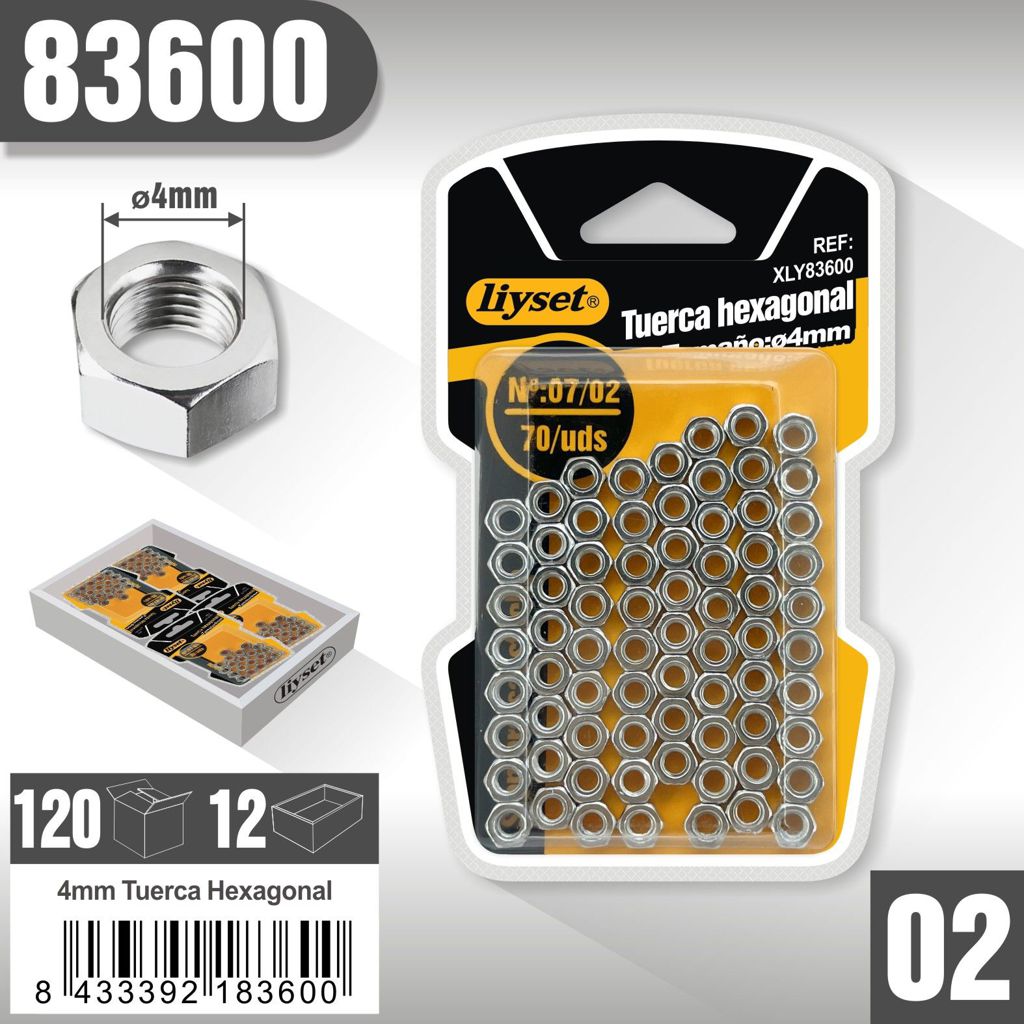 Liyset - Tuerca Hexagonal 4mm