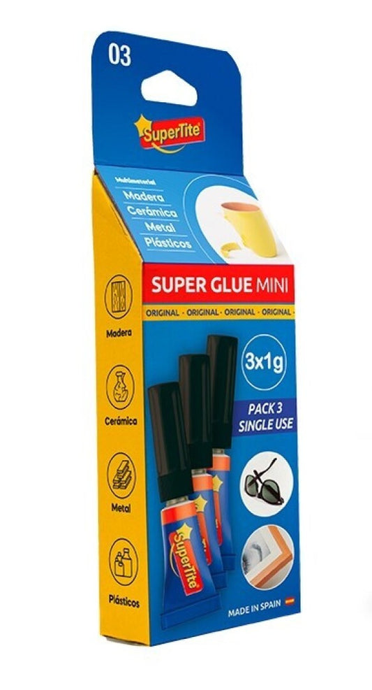Supertite - SUPER GLUE MINI,B BOX3x1g