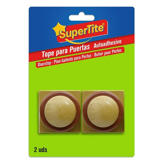 Supertite - TOPE PUERTAS MARRON,Blister 2 uds