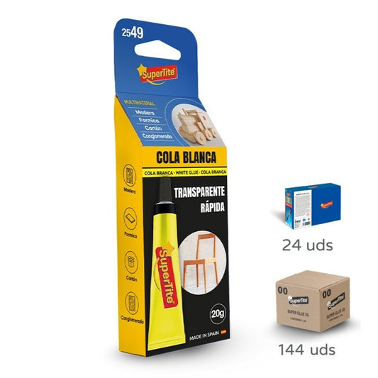 Supertite - COLA BL TRANSPARENTE, B BOX 20g