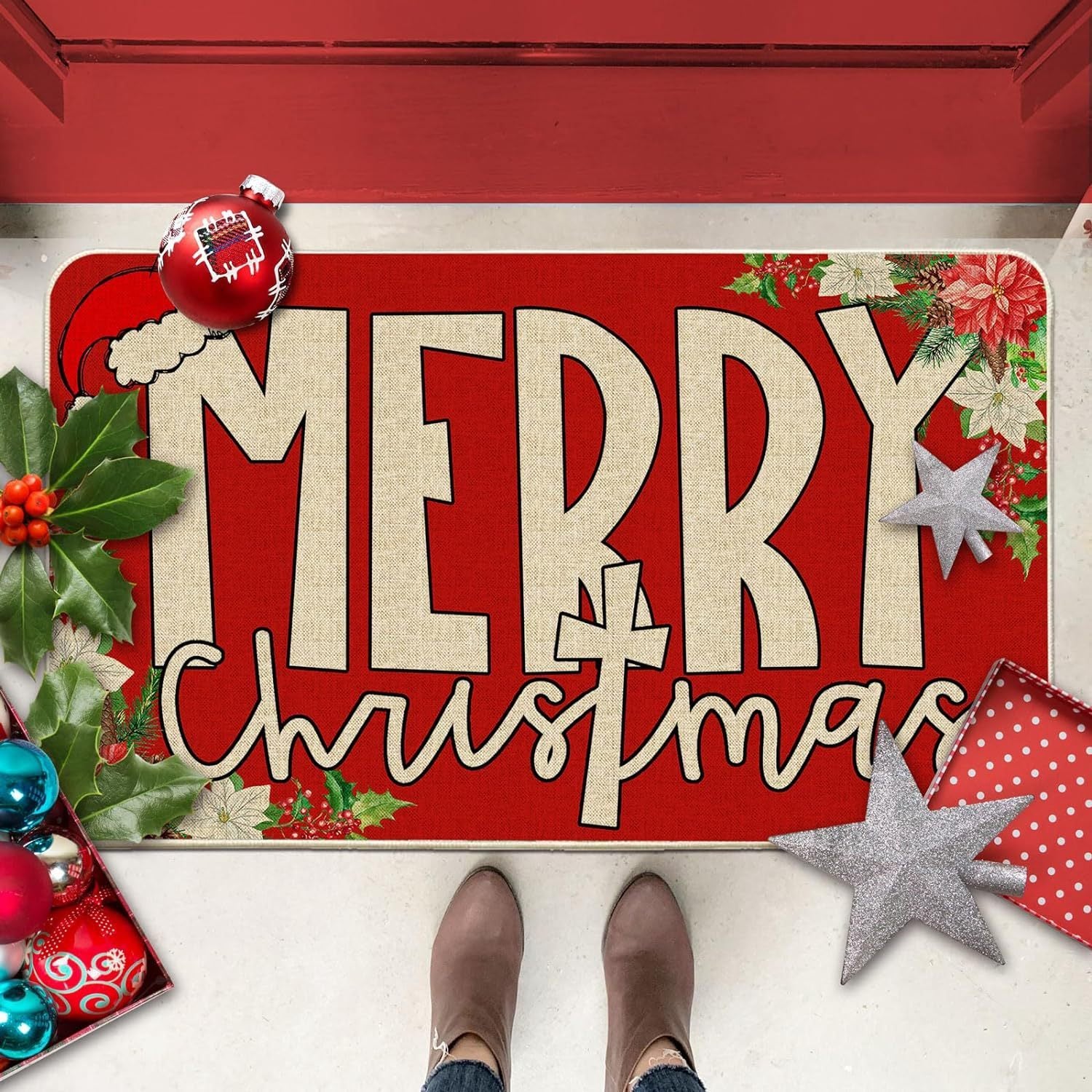 Navidad - Tapete decorativo navideño - Zhibo