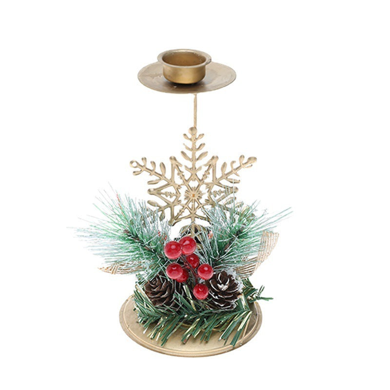 Navidad - Candelabro navideño de hierro - Zhibo