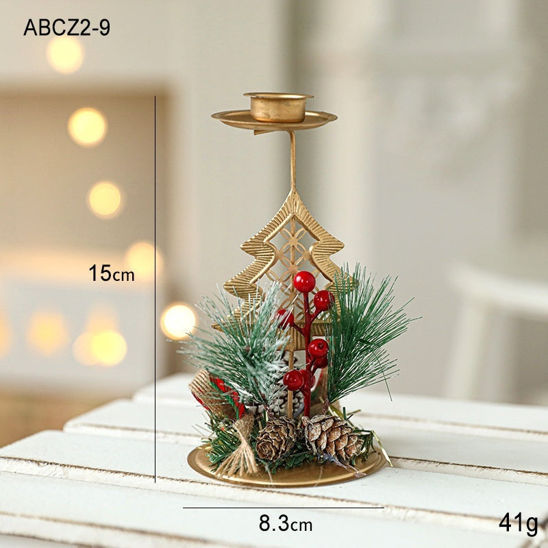 Navidad - Candelabro navideño de hierro - Zhibo