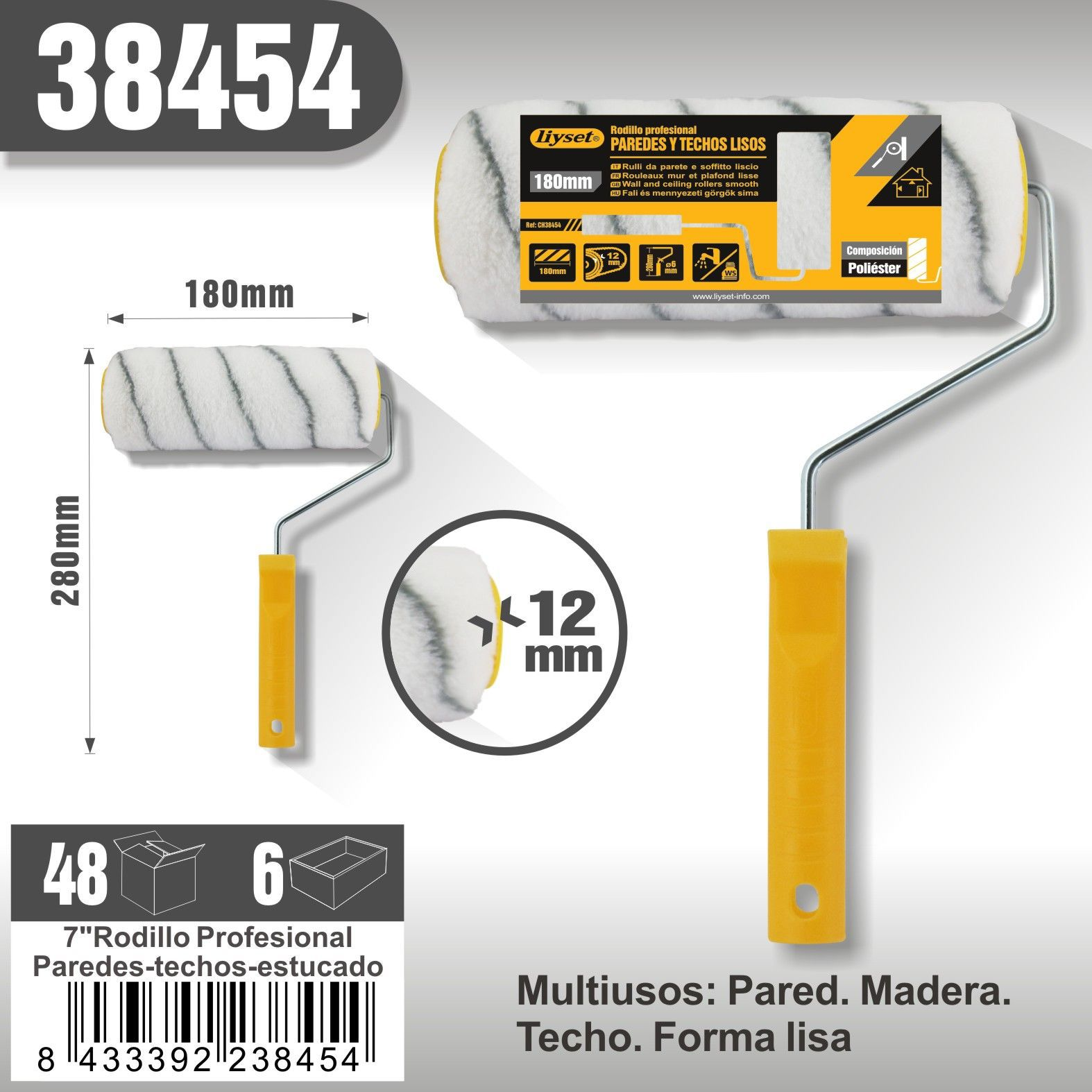 Liyset - Multiusos: Madera, techo, Forma Lisa,..