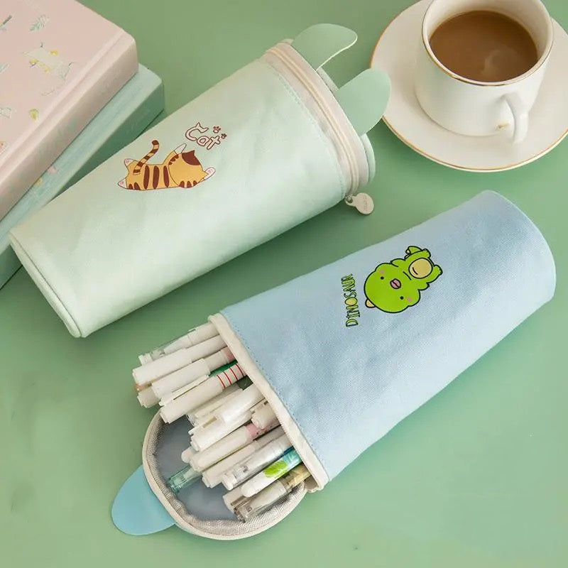 Estuche de lona para lápices de papelería 003 - Zhibo