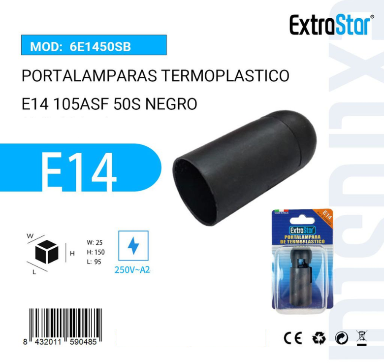 ExtraStar - Portalampara de TermoPlastico