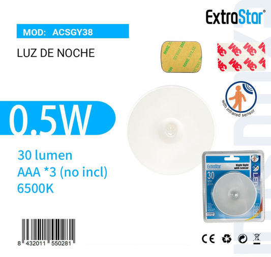 ExtraStar - Luz con Sensor Para la Noche