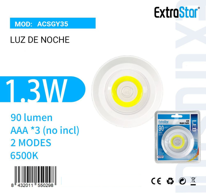 ExtraStar - Luz de Noche 1.3 W