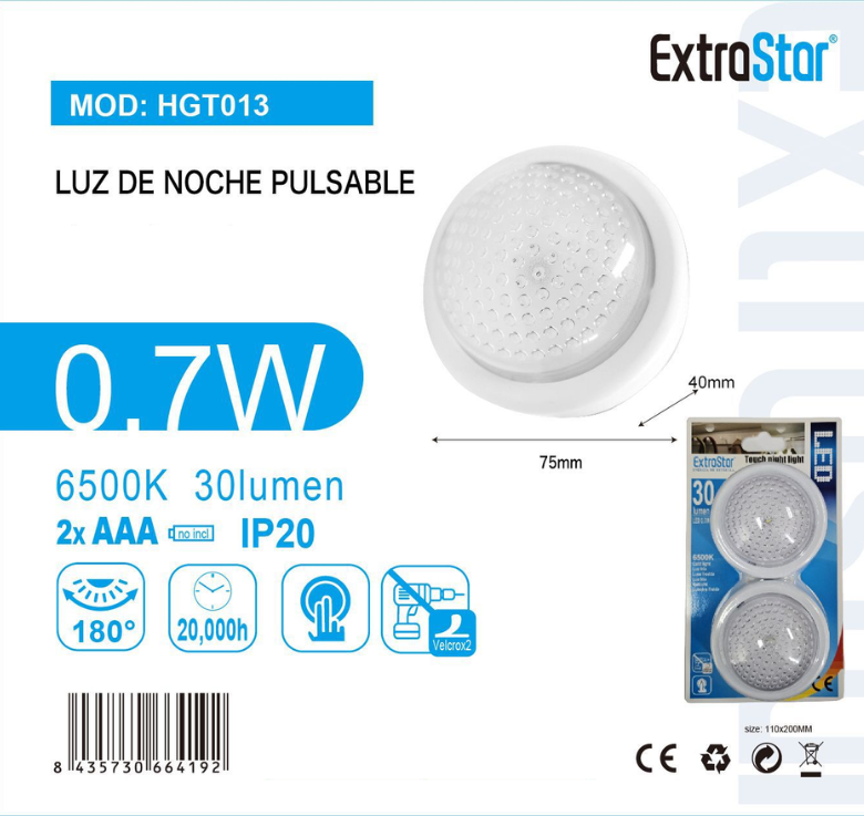 ExtraStar - Luz de Noche Pulsable
