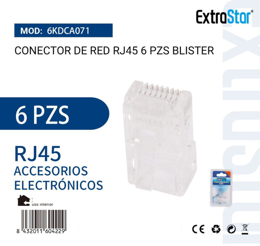 ExtraStar - Conector de Red RJ45