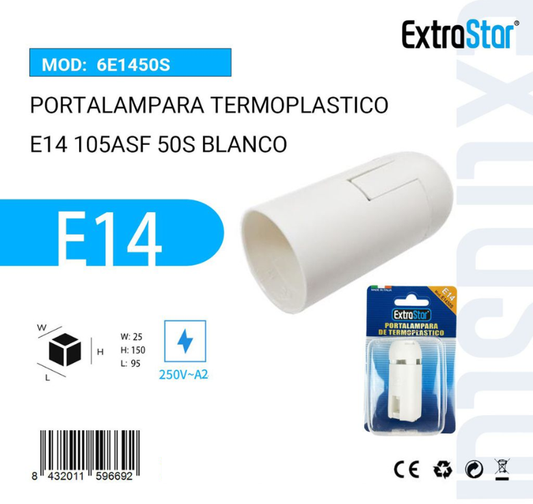 ExtraStar - Portalampara de Termoplastico