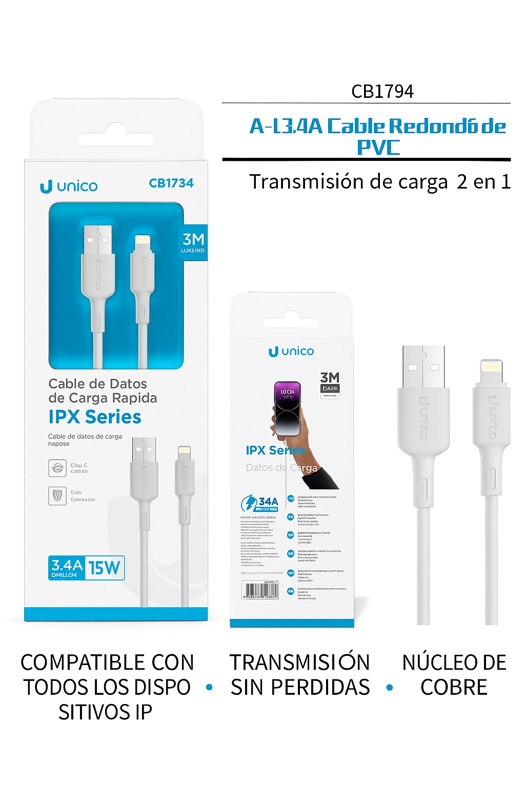 Cable IP 3 metros