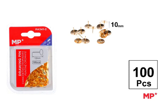MP - CHINCHETAS DORADAS 10 mm 100 Uds