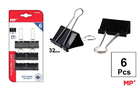 MP - PINZA DE ACERO NEGRO 32 mm