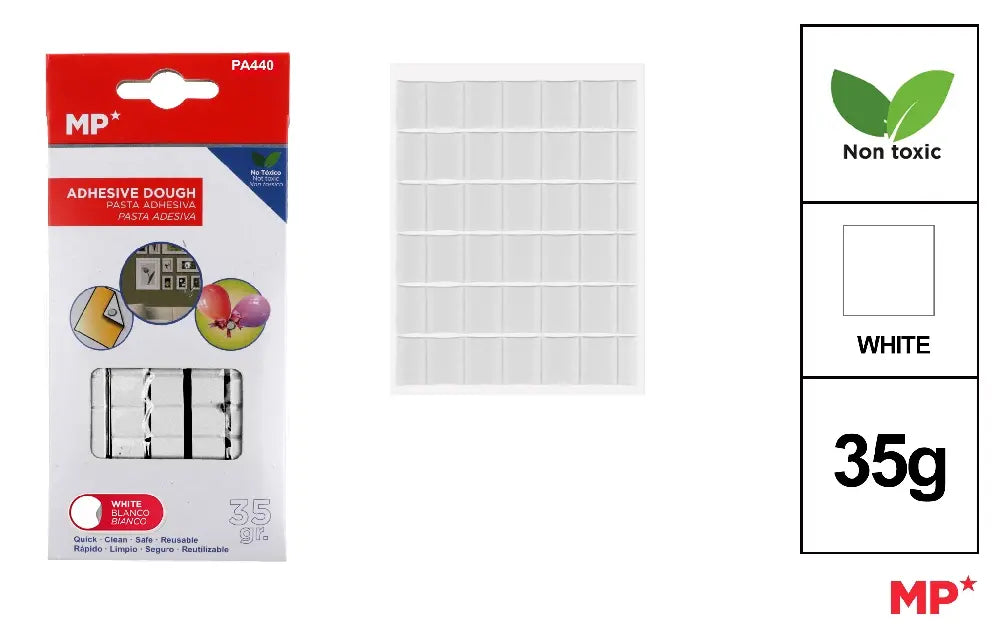 MP - MASILLA ADHESIVA 35 g BLANCA
