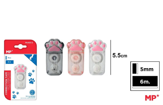 MP - CORRECTOR CINTA TRANSPARENTE 5 mm x 6 m