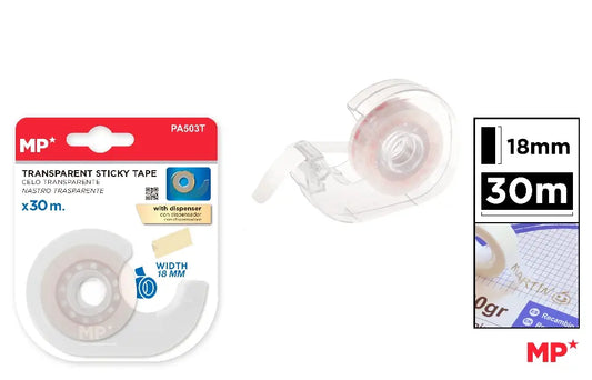 MP - CINTA CELO TRANSPARENTE CON DISPENSADOR