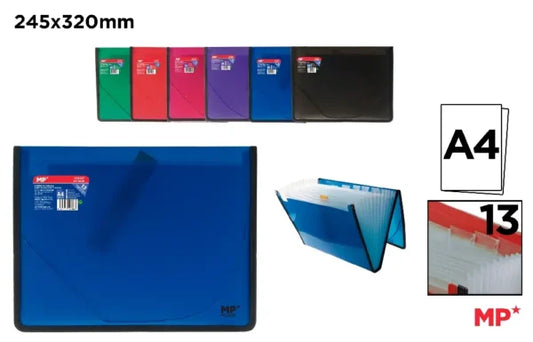 MP - CARPETA EXPANDIBLE DE POLIPROPILENO CON ELAS