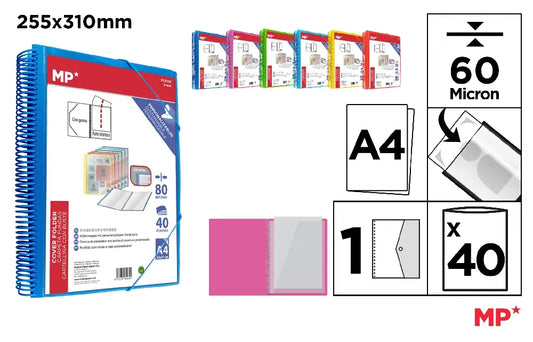MP - CARPETA 40 FUNDAS A4 PORTADA PERSONALIZADA