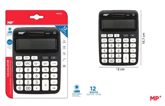 MP - CALCULADORA SOLAR Y PILAS