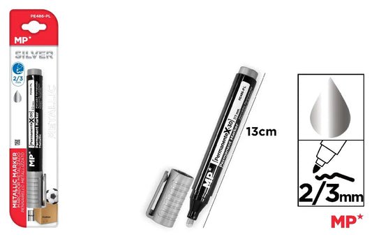 MP - MARCADOR PERMANENTE PLATA
