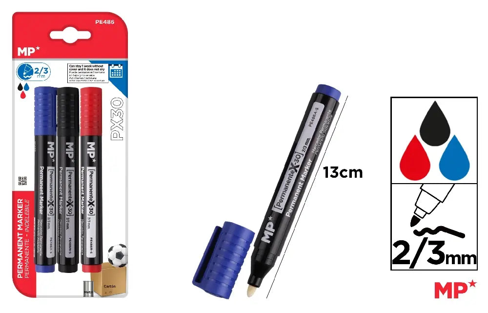 MP - MARCADOR PERMANENTE 3 Uds. PACK AHORRO