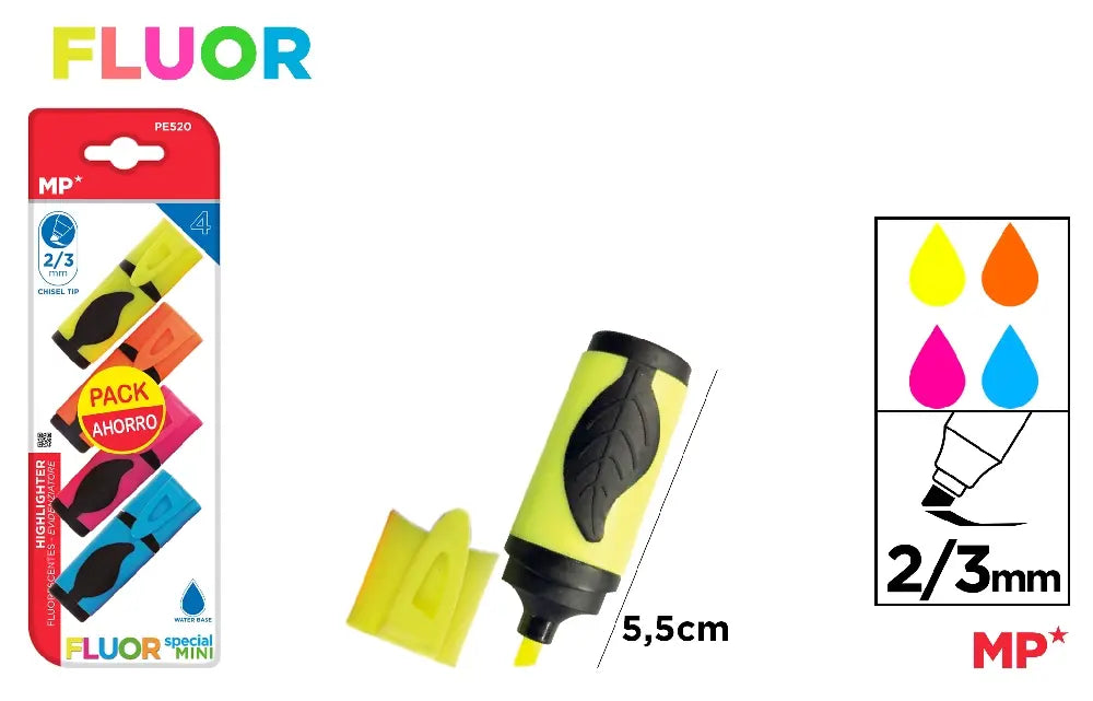 MP -  MARCADOR MINI 4 Uds. PACK AHORRO