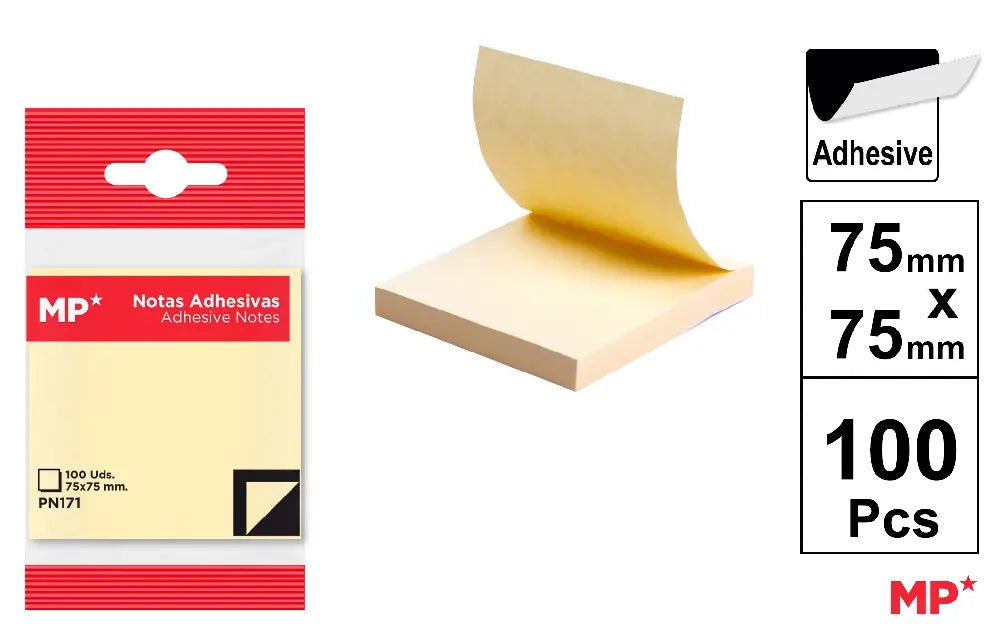 MP - NOTAS ADHESIVAS 75 x 75 mm 100 HOJAS