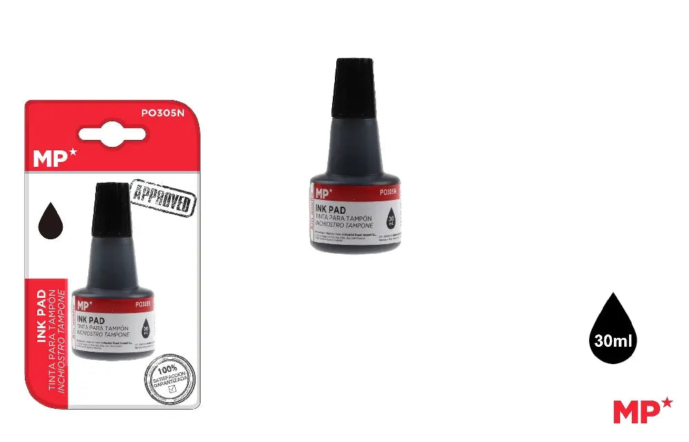 MP - TINTA TAMPÓN 30 ml NEGRA
