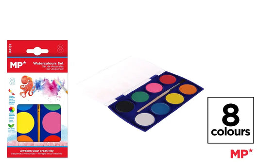 MP - PINTURA ACUARELA 8 COLORES