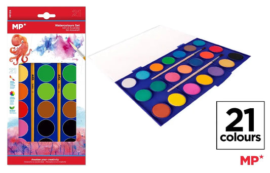 MP - PINTURA ACUARELA 21 COLORES