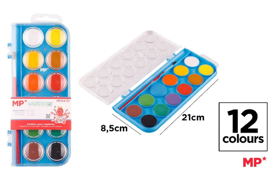 MP - PINTURA ACUARELA 12 Uds