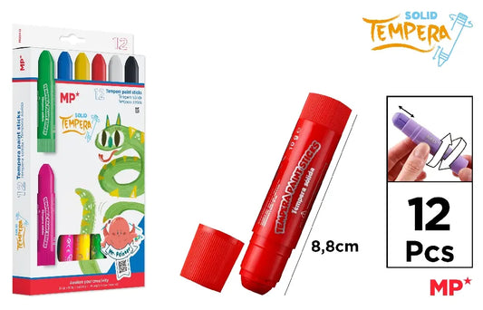 MP - TÉMPERA SÓLIDA 12 Uds