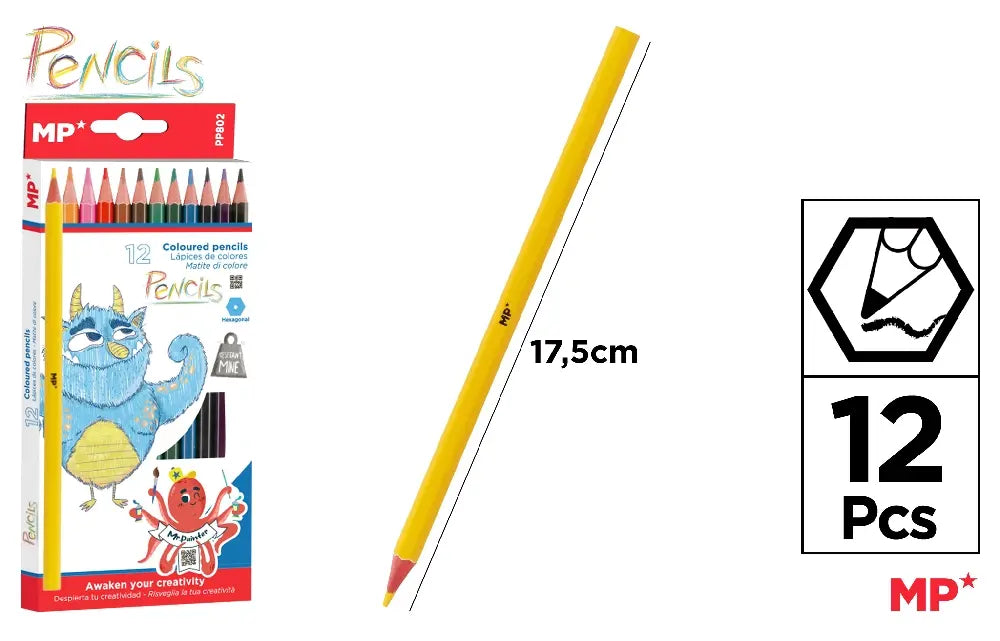 MP - LÁPIZ DE COLOR 12 Uds