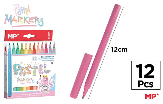MP - ROTULADORES PASTEL 12 Uds