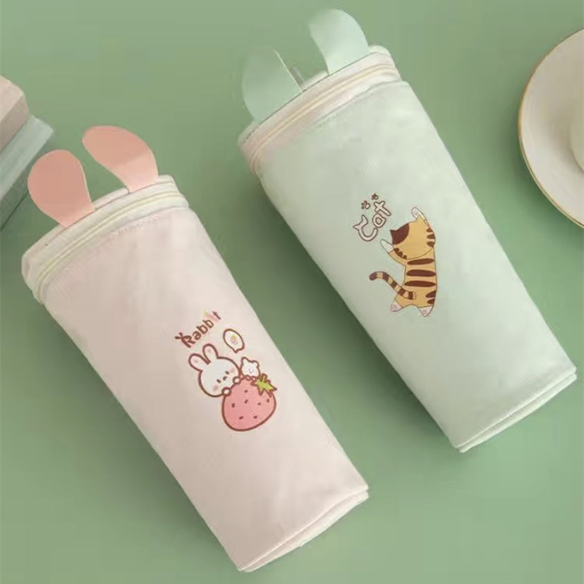 Estuche de lona para lápices de papelería 003 - Zhibo